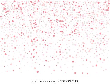 Festive color round confetti background. Abstract frame confetti texture for holiday, postcard, poster, website, carnivals, birthday and children's parties. Cover confetti mock-up. Wedding card layout