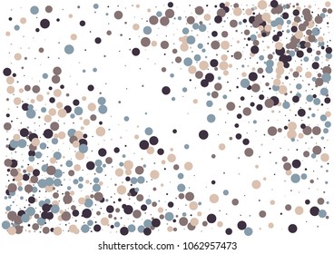 Festive color round confetti background. Abstract frame confetti texture for holiday, postcard, poster, website, carnivals, birthday and children's parties. Cover confetti mock-up. Wedding card layout