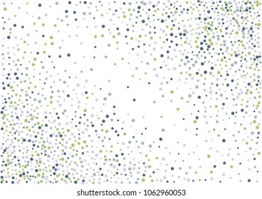 Festive color round confetti background. Abstract frame confetti texture for holiday, postcard, poster, website, carnivals, birthday and children's parties. Cover confetti mock-up. Wedding card layout