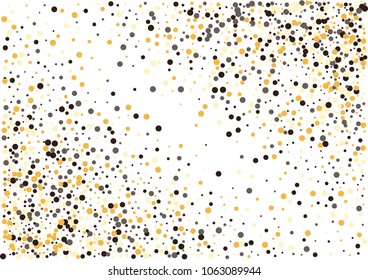 Festive color round confetti background. Abstract frame confetti texture for holiday, postcard, poster, website, carnivals, birthday and children's parties. Cover confetti mock-up. Wedding card layout