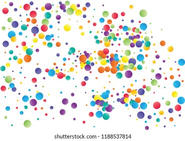 Festive color round confetti background. Abstract frame confetti texture for holiday, postcard, poster, website, carnivals, birthday and children's parties. Cover confetti mock-up. Wedding card layout