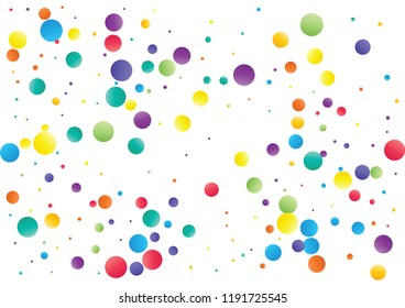 Festive color round confetti background. Abstract frame confetti texture for holiday, postcard, poster, website, carnivals, birthday and children's parties. Cover confetti mock-up. Wedding card layout