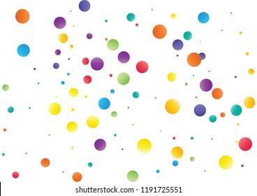 Festive color round confetti background. Abstract frame confetti texture for holiday, postcard, poster, website, carnivals, birthday and children's parties. Cover confetti mock-up. Wedding card layout