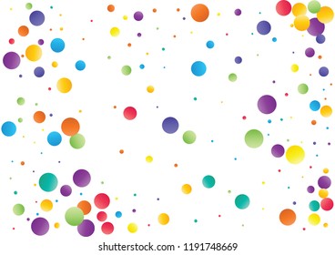 Festive color round confetti background. Abstract frame confetti texture for holiday, postcard, poster, website, carnivals, birthday and children's parties. Cover confetti mock-up. Wedding card layout