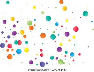 Festive color round confetti background. Abstract frame confetti texture for holiday, postcard, poster, website, carnivals, birthday and children's parties. Cover confetti mock-up. Wedding card layout