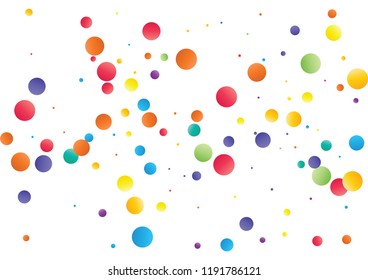 Festive color round confetti background. Abstract frame confetti texture for holiday, postcard, poster, website, carnivals, birthday and children's parties. Cover confetti mock-up. Wedding card layout