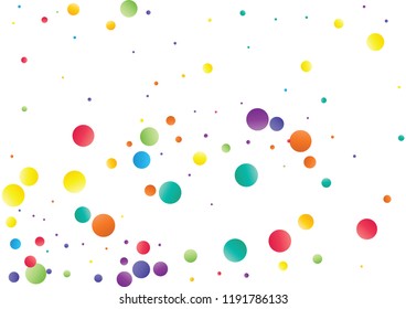 Festive color round confetti background. Abstract frame confetti texture for holiday, postcard, poster, website, carnivals, birthday and children's parties. Cover confetti mock-up. Wedding card layout