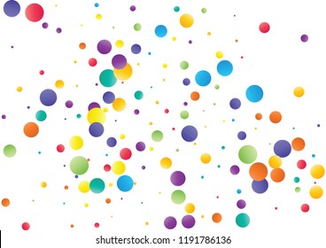 Festive color round confetti background. Abstract frame confetti texture for holiday, postcard, poster, website, carnivals, birthday and children's parties. Cover confetti mock-up. Wedding card layout