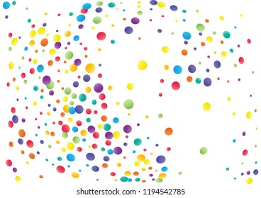 Festive color round confetti background. Abstract frame confetti texture for holiday, postcard, poster, website, carnivals, birthday and children's parties. Cover confetti mock-up. Wedding card layout