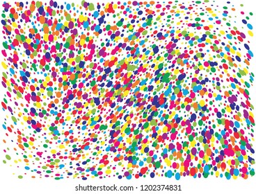 Festive color round confetti background. Abstract frame confetti texture for holiday, postcard, poster, website, carnivals, birthday and children's parties. Cover confetti mock-up. Wedding card layout
