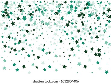 Festive color star confetti background. Abstract frame confetti texture for holiday, postcard, poster, website, carnivals, birthday and children's parties. Cover confetti mock-up. Wedding star layout