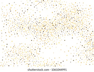 Festive color star confetti background. Abstract frame confetti texture for holiday, postcard, poster, website, carnivals, birthday and children's parties. Cover confetti mock-up. Wedding star layout
