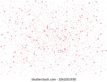 Festive color star confetti background. Abstract frame confetti texture for holiday, postcard, poster, website, carnivals, birthday and children's parties. Cover confetti mock-up. Wedding star layout
