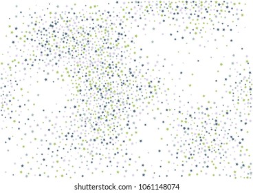Festive color star confetti background. Abstract frame confetti texture for holiday, postcard, poster, website, carnivals, birthday and children's parties. Cover confetti mock-up. Wedding star layout