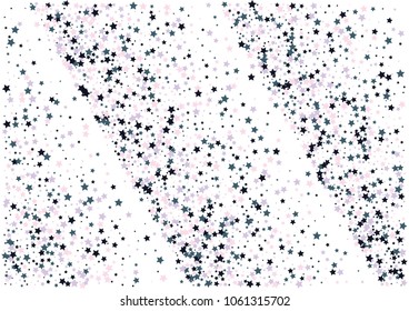 Festive color star confetti background. Abstract frame confetti texture for holiday, postcard, poster, website, carnivals, birthday and children's parties. Cover confetti mock-up. Wedding star layout