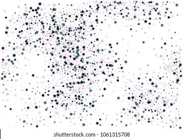 Festive color star confetti background. Abstract frame confetti texture for holiday, postcard, poster, website, carnivals, birthday and children's parties. Cover confetti mock-up. Wedding star layout