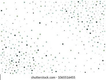 Festive color star confetti background. Abstract frame confetti texture for holiday, postcard, poster, website, carnivals, birthday and children's parties. Cover confetti mock-up. Wedding star layout