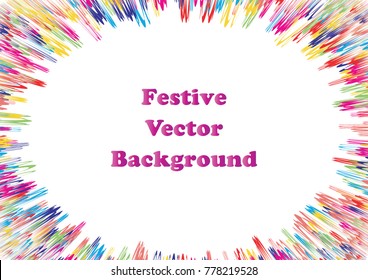 Festive colorful abstract pattern. Flash burst ray vector line texture for holidays, postcards, posters, web, carnivals, birthday, children's parties. Cover comic mock-up. New year, Christmas theme