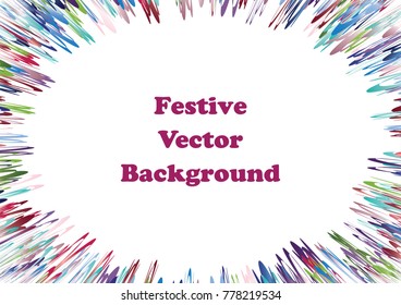 Festive colorful abstract pattern. Flash burst ray vector line texture for holidays, postcards, posters, web, carnivals, birthday, children's parties. Cover comic mock-up. New year, Christmas theme