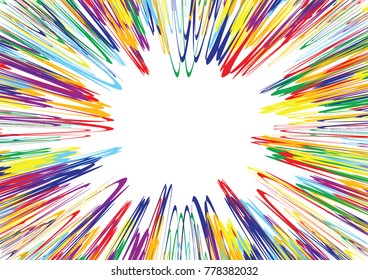 Festive colorful abstract pattern. Flash burst ray vector line texture for holidays, postcards, posters, web, carnivals, birthday, children's parties. Cover comic mock-up. New year, Christmas theme