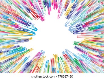 Festive colorful abstract pattern. Flash burst ray vector line texture for holidays, postcards, posters, web, carnivals, birthday, children's parties. Cover comic mock-up. New year, Christmas theme