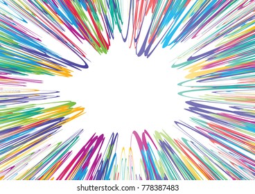 Festive colorful abstract pattern. Flash burst ray vector line texture for holidays, postcards, posters, web, carnivals, birthday, children's parties. Cover comic mock-up. New year, Christmas theme