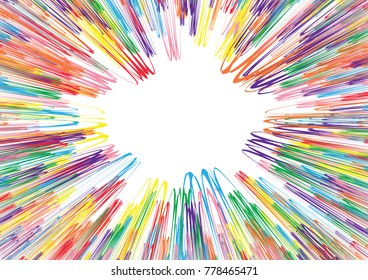 Festive colorful abstract pattern. Flash burst ray vector line texture for holidays, postcards, posters, web, carnivals, birthday, children's parties. Cover comic mock-up. New year, Christmas theme