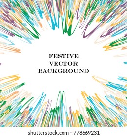Festive colorful abstract pattern. Flash burst ray vector line texture for holidays, postcards, posters, web, carnivals, birthday, children's parties. Cover comic mock-up. New year, Christmas theme