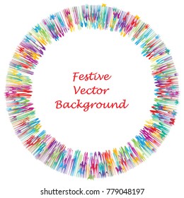 Festive colorful abstract pattern. Flash burst ray vector line texture for holidays, postcards, posters, web, carnivals, birthday, children's parties. Cover comic mock-up. New year, Christmas theme