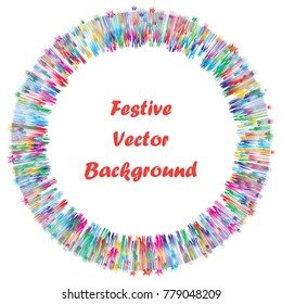 Festive colorful abstract pattern. Flash burst ray vector line texture for holidays, postcards, posters, web, carnivals, birthday, children's parties. Cover comic mock-up. New year, Christmas theme