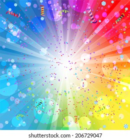 Festive colorful background with place for text