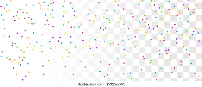 Festive colorful confetti background. Rectangle vector texture for holidays, postcards, posters, websites, carnivals, birthday and children's parties. 