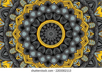 Festive colorful ethnic tribal seamless vector pattern ornamental psychedelic mandala art background