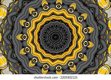 Festive colorful ethnic tribal seamless vector pattern ornamental psychedelic mandala art background