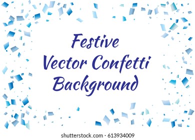Festive colorful round confetti background. Vector illustration for decoration of holidays, postcards, posters, carnivals, birthday and children's parties.