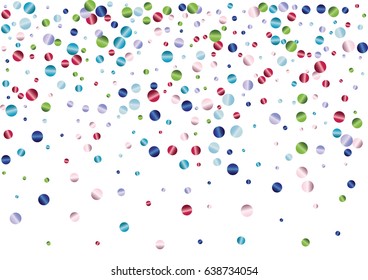 Festive colorful round confetti background. Rectangle vector texture for holidays, postcards, posters, websites, carnivals, birthday and children's parties. Cover mock-up.