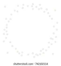 Festive colorful round confetti background. Vector illustration for decoration of holidays, postcards, posters, websites, birthday and children's parties.