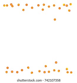 Festive colorful round confetti background. Vector illustration for decoration of holidays, postcards, posters, websites, carnivals, birthday and children's parties.