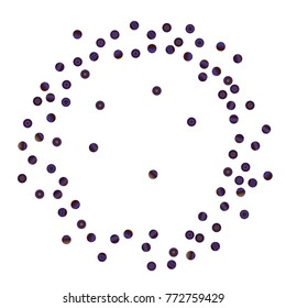 Festive colorful round confetti background. Vector illustration for decoration of holidays, postcards, posters, websites, carnivals, birthday and children's parties.