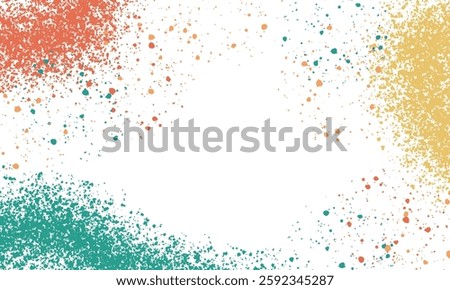Festive Colorful Splashes Creating a Bright Background