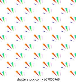 Festive colorful triangle confetti background. Vector illustration for decoration of holidays, postcards, posters, websites, carnivals, birthday and children's parties.