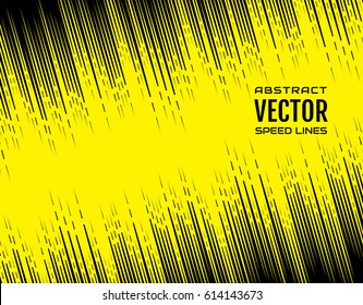 Festive Comic Diagonal Dash Speed Line On Yellow Background. Design Element. Vector