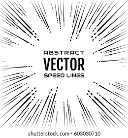 Festive comic radial speed line on white background, like fireworks. Effect power explosion illustration. Design element. Vector