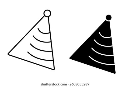 Festive cone icon vector
Vector icon of a cone for birthday, holiday