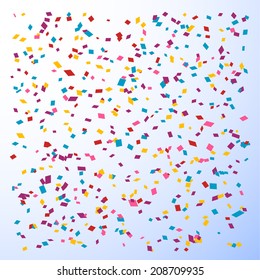 Festive confetti background. Vector eps10.