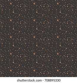 Festive confetti bubbles background. Gold and silver. Good for Merry Christmas, New year, Birthdays backgrounds and frames. Vector Illustration.