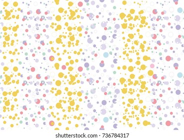 Festive confetti on a white. Stylish texture for holidays and events. Christmas and New year theme. Cover mock-up. 