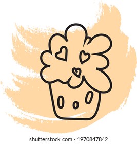 Atractivo festivo, ilustración de icono, vector sobre fondo blanco