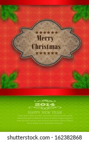 Festive decoration of Christmas trees, Vector.