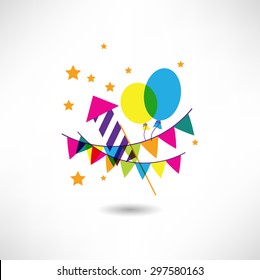 Festive decorations icon